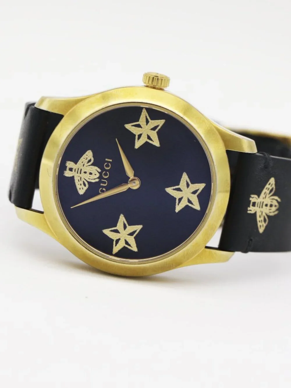 Gucci G-Timeless Gold Tone Black Watch model YA1264055